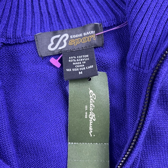 Eddie Bauer Sport Women’s Pullover Quarter Zip Sweater - Picture 2 of 2